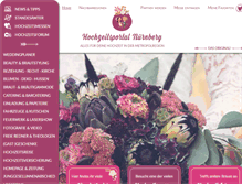 Tablet Screenshot of hochzeitsportal-nuernberg.de